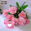 Hojas de Flores para Plantas de Paisaje de Boda Fondo de Boda Decoración de Arreglo Floral Crisantemos Estrellados Persas