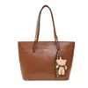 Bolsa de Mano de Venta Caliente en Otoño Bolsos Textura Bolsa Tote de Gran Capacidad para Mujer Retro Simple Versátil para Viajes al Trabajo Bolso de Hombro Único