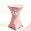 Funda Elástica para Mesa de Alta Calidad con Cuatro Patas Falda de Mesa para Mesa de Cóctel de Boda Hotel Cubierta para Mesa de Taburete Alto Redondo Transfronteriza Personalizada
