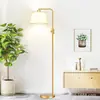 Luminária de chão regulável, estilo minimalista nórdico, adequada para sala de estar, quarto, escritório, estilo country americano aconchegante, luminária de chão estilo pesca, best-seller da Amazon