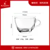 Taza de té con asa pequeña, gruesa, resistente al calor, para el hogar, para bebidas, leche y vidrio con asa, venta al por mayor