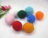 Pompón de poliéster de color, bola de peluche, accesorio de ropa, material DIY hecho a mano, 20-35 mm