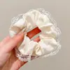 Acessório de cabelo elástico, estilo jovem, scrunchie moderno novo de 2025, headwear de tecido de malha elegante de verão para mulheres