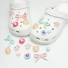 Lindos Accesorios Versátiles de Zueco con Lazo Hebilla de Zapato Desmontable DIY Decoraciones de Zapato de Dibujos Animados para Primavera y Verano