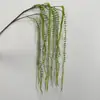 Arranjo de Cena com Flores Artificiais para Casamento com Tema Verde, Plantas Artificiais Verdes, Plantas Pendentes, Paisagismo Estilo Floresta Montado na Parede