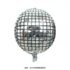Bola de discoteca láser 4D de 22 pulgadas, decoración para fiesta de cumpleaños, globo de aluminio, diseño de actividad de apertura de bar y centro comercial