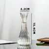 Vaso criativo em relevo Mini vaso pequeno francês Vaso hidropônico Transparente Ornamentos vintage Garrafa vazia de vidro para aromaterapia