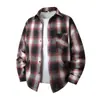 Camisa de Cuadros para Hombre Otoño 2026 Transfronteriza, Corte Holgado Casual, Marca de Moda, Top Camisa Versátil Chaqueta
