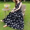 Vestido de Verano Algodón Seda Nuevo Ropa Exterior Estilo Joven Tirantes Falda de Playa para Mujer Sin Mangas Falda de Vacaciones Falda Larga Elegante