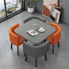 Mesa y Sillas Modernas Simples de Redes Sociales para Negociaciones de Negocios Set de Sillas Mesa Redonda Pequeña para Reuniones de Invitados de Recepción Informal Mesa de Comedor para Tienda de Té de Leche