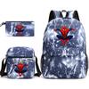 Conjunto de Mochila de Desenho Animado com Três Peças para Alunos do Ensino Fundamental e Médio, Mochila de Grande Capacidade Céu Estrelado para Campus, Bolsa de Ombro