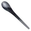 Cool Black INS estilo japonês 304 aço inoxidável martelo padrão bolo garfo três dentes garfo de frutas sobremesa sorvete colher colher de café