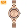 Relógio Suíço Feminino Novo Estilo em Dourado, Relógio Feminino Simples e Elegante, À Prova d'Água e de Alto Padrão, Relógio de Quartzo de Alta Qualidade para Mulheres