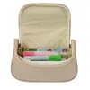 Estuche de Corduroy Personalizado de Gran Apertura para Frutas y Melón de Invierno con Tapa Abatible y Múltiples Compartimentos, Bolsa de Papelería Portátil