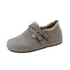 Nuevos Zapatos para Mujer 2026 Mocasines Casuales Primavera/Verano Suela Gruesa que Aumenta la Altura Retro Zapatos Birkenstock