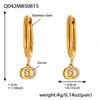 Mili Xiaoxiangfeng 5A Circonita Doble Anillo Colgante Completamente Incrustado de Diamantes Pendientes Moda Lujo Accesible Pendientes de Acero de Titanio Ecológicos Venta Caliente Transfronteriza