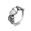 Mu Shang Anillo Europeo y Americano Vintage Accesorios Anillo Transfronterizo de Venta Caliente Animal en Forma de Corazón Moda Moda Anillo para Dedos Articulados