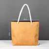 Saco de Papel Dupont Personalizado Retro Impermeável Sacola de Lona para Compras Papel Kraft Ecológico Bolsa de Mão Publicitária Logotipo Impresso Personalizado