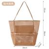 Bolsa de Playa de Comercio Exterior de Gran Capacidad Bolsa de Malla Bolsa de Natación de Gran Capacidad Bolso de Mano de Viaje Bolso de Hombro para Playa Bolsa de Almacenamiento