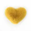 Colgante de Pompón con Forma de Corazón Transfronterizo al por Mayor, Decoración de Peluche para Coche, Llavero con Forma de Corazón para Parejas, Pompón del Día de San Valentín