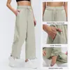 Pantalones Deportivos Sueltos para Mujer con Puños con Cordón, Pantalones Casuales Convertibles, Pantalones Finos y Transpirables para Entrenamiento, Running, Fitness D26043