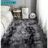 Tapete de Pelo Longo, Tapete Tie-Dye para Quarto, Tapete de Chão, Capacho, Cobertor Colorido Famoso na Internet, Tapete para Gato