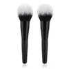 Pincel de maquillaje con forma de llama todo negro transfronterizo, pincel iluminador, pincel suave para polvos, pincel para rubor, herramienta de belleza pincel de maquillaje