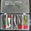 Conjunto de Iscas com Anzóis de Peixe Chumbados, Iscas Artificiais de Peixe T-Tail e Curly Tail, Equipamento de Pesca com Iscas Macias
