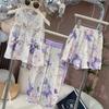Traje casual de estilo chino y coreano para niñas, nuevo estilo chino, sin mangas, elegante, combinable, conjunto de tres piezas para niños grandes