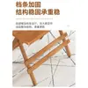 Mesa Plegable de Bambú Mesa de Comedor para Apartamentos Pequeños Mesa de Cocina Portátil para Exteriores Mesa Cuadrada Simple Puesto Cuadrado para Balcón