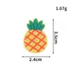 Lindas Pegatinas Suaves de Frutas Piña Pinzas para el Cabello Marcadores Charms para Zapatos Crocs Decoraciones para Zapatos Accesorios DIY Directo del Fabricante