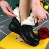 Botines de plataforma para mujer, nueva colección otoño/invierno 2026, piel suave, modernos, forrados de felpa para abrigar, tacón de cuña, casual, versátiles, botas Martin