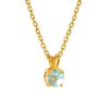 Popular OL estilo elegante natural pedra preciosa zircão pingente de colar design banhado 18k colar moda comutador deve