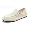 Sapatos de Pescador Respiráveis de Linho Transfronteiriços, Tênis Leves Slip-On de Cano Baixo, Sapatos de Tecido Old Beijing, Sapatos Casuais Versáteis para Homens