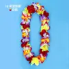 Guirnalda de Flores Hawaianas Engrosada Encriptada Premiación de Reunión Deportiva Colgante del Cuello Barra de Reconocimiento de Reunión Anual Corona de Flores Hawaianas para Actuación