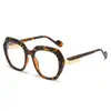 Gafas de Sol Cuadradas Nuevas y Coloridas Estilo Europeo y Americano Gafas Planas Deslumbrantes Gafas de Sol Poligonales de Moda para Pasarela