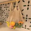 Bolsas de Malha de Algodão Mais Vendidas da Amazon, Sacolas de Compras Ecológicas para Supermercado, Sacolas de Compras de Malha, Bolsas de Malha Portáteis para Frutas e Verduras