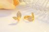 Pendientes Brillantes de Hoja de Diamante para Mujer, Pendientes Exquisitos y Compactos, Nuevo Elegante Otoño e Invierno 2025, Joyería para Orejas de Diseño de Nicho Versátil