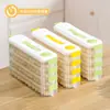 Caixa para Dumplings para Uso Doméstico, Caixa de Armazenamento para Freezer, Caixa Específica para Geladeira de Cozinha de Grau Alimentício para Classificação e Conservação de Dumplings e Wontons