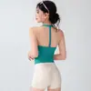 Top Esportivo com Gola Halter para Mulheres com Bojos Removíveis, à Prova de Impacto, Suporte, Regata Fitness Yoga, Sutiã para Pilates