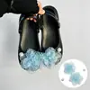 Accesorios para zapatos tipo ballet perforados DIY, accesorios de perlas y pedrería, hebillas de zapato desmontables de alta gama y decoraciones para la superficie del zapato