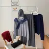 Suéter de Punto para Mujer Estilo Nuevo Cárdigan de un Solo Botón Cuello Redondo Top Casual Chaqueta Suéter Versátil