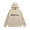 Chaqueta de Letras Laminada con Logo en el Pecho Esenciales de Niebla Multilínea Exportación Transfronteriza Sudadera de Terciopelo para Hombre Otoño e Invierno