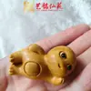 Sándalo Dorado Tallado Dragón de Leche Dibujos Animados Lindo Muñeco Regalo de Cumpleaños Madera Creativo Decoración de Escritorio para el Hogar