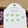 Joyería para Uñas de Resina Colorida Corazón Estéreo Joyería para Uñas DIY Pendientes Funda de Teléfono Móvil Accesorios de Uñas Portátiles