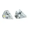Zircón en forma de diamante con base puntiaguda, diamante suelto blanco de 5x6 mm, piedra brillante en forma de corona, disponible para DIY, venta al por mayor directa del fabricante