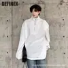 Moda Coreana Masculina Otoño e Invierno Versátil Sudadera con Cuello Alto y Media Cremallera para Hombre Tendencia Color Sólido Holgada y Cómoda Cuello Alto