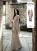 Vestido de tricô outono para mulheres, novo modelo 2026, extremamente estiloso e bonito, conjunto completo de xale estilo coreano