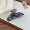 Pinza de Acetato Francesa Perla Caramelo Pinza Tiburón de Tamaño Mediano de Gama Alta para la Parte Posterior de la Cabeza Peinado Semirecogido Pinza para el Cabello Tocado Accesorios para el Cabello