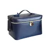 Bolsa de Maquiagem de Luxo PU Transfronteiriça com Espelho, Bolsa de Mão Personalizada de Grande Capacidade com Divisórias para Produtos de Skincare, Adequada para Viagens de Negócios e Armazenamento em Viagens